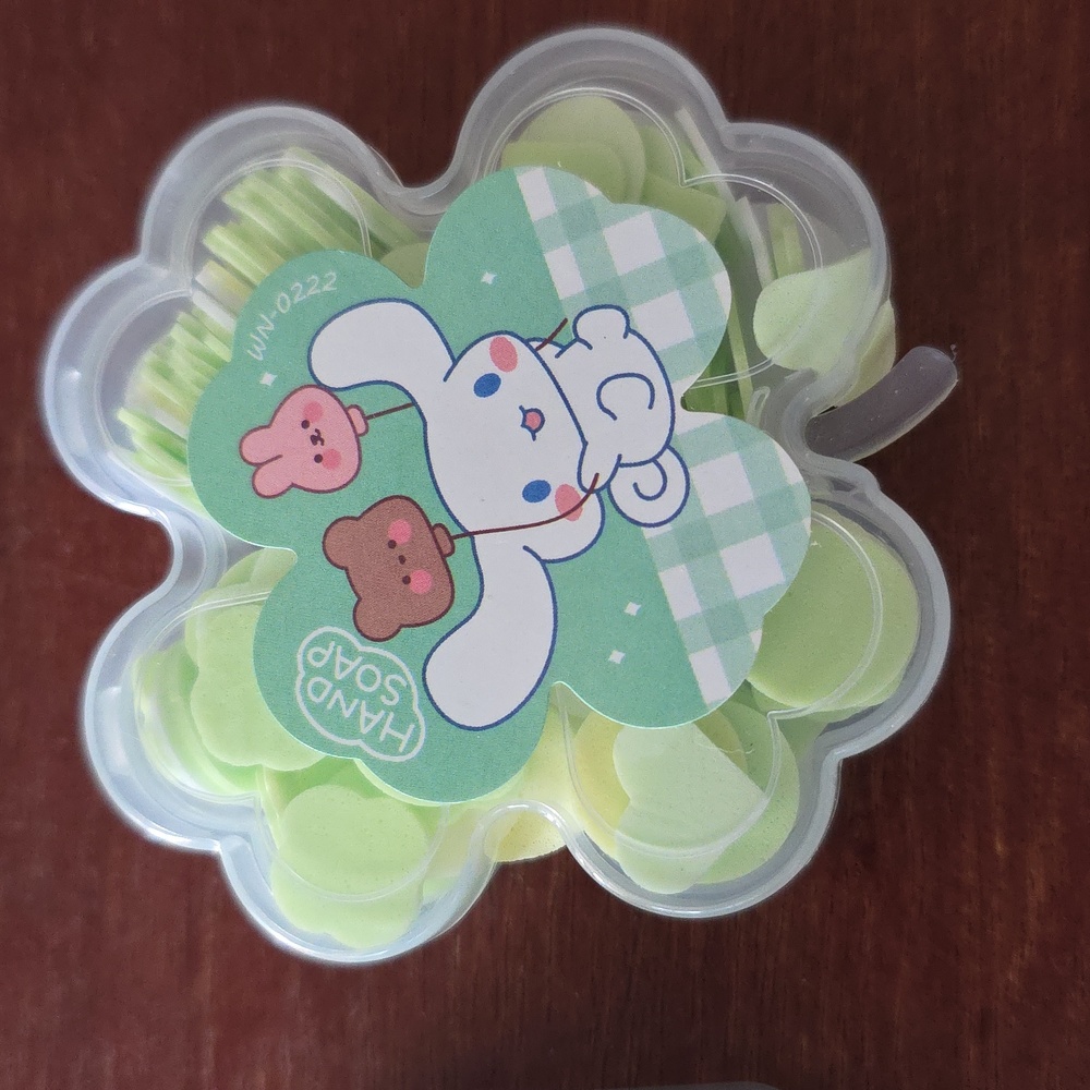 Cinnamoroll Disposable Travel Soluble Hand Soap Slices 2 Pack in Case - Picture 4 of 5